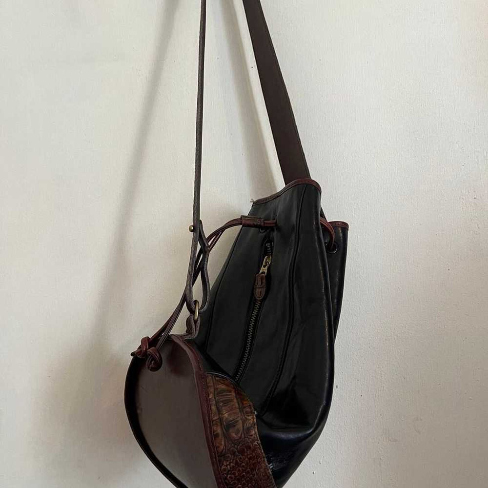 BRAHMIN  vintage Leather Croc bag - image 5