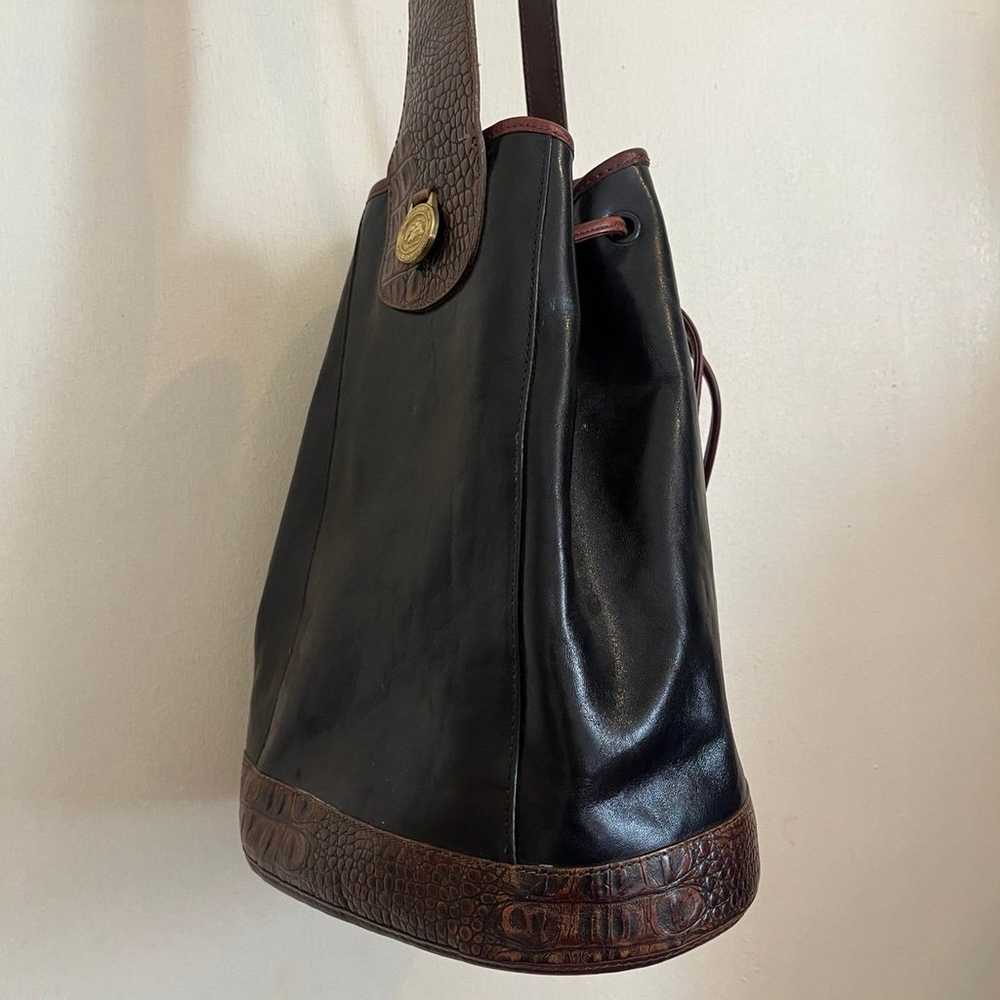 BRAHMIN  vintage Leather Croc bag - image 6