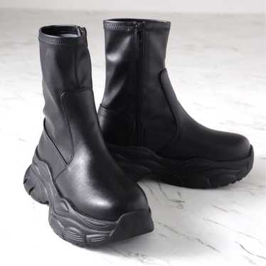 VIVIAN Thick-soled Stretch Sneakers Short Boots