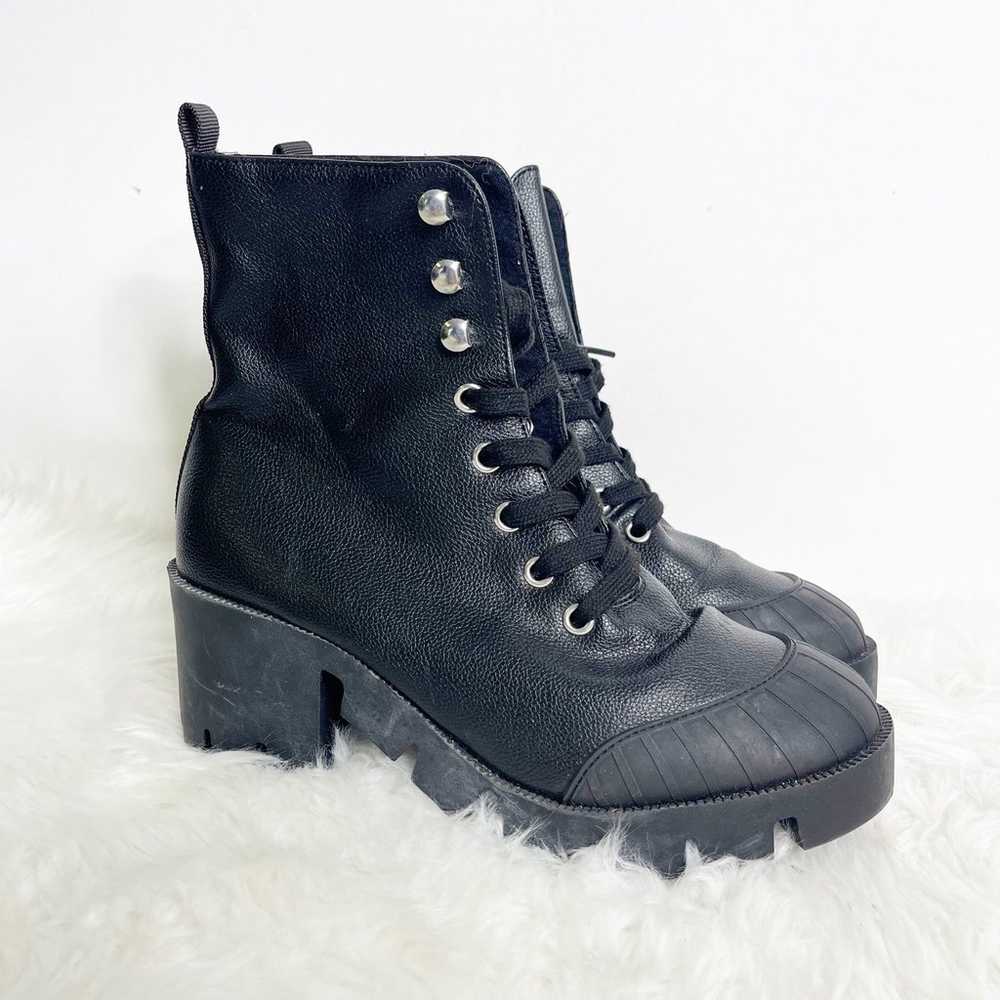 ASOS DESIGN Ripple chunky lace up Combat Boots in… - image 3