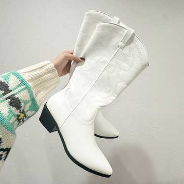 White cowboy Boots wild fable - image 1