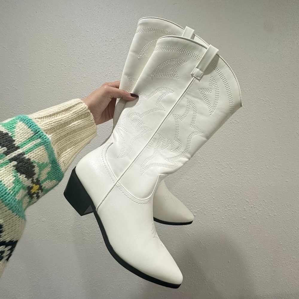 White cowboy Boots wild fable - image 4