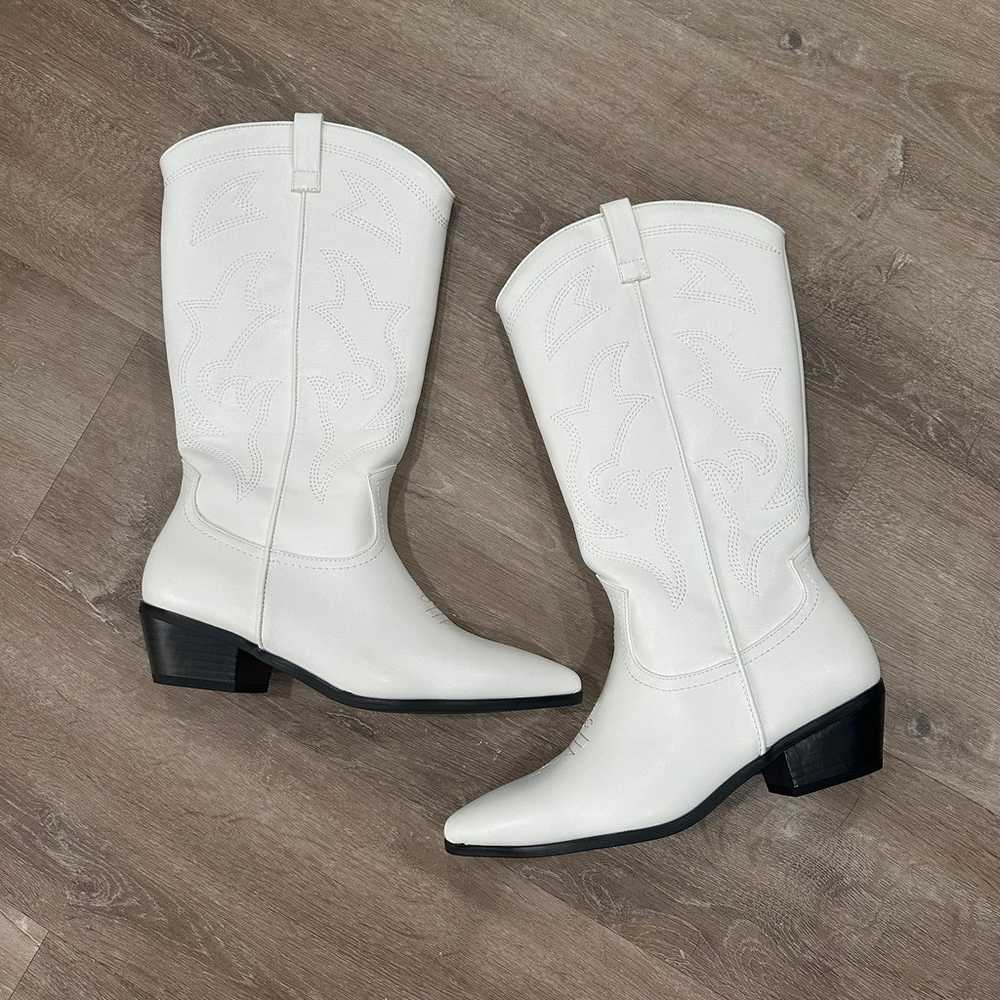 White cowboy Boots wild fable - image 8