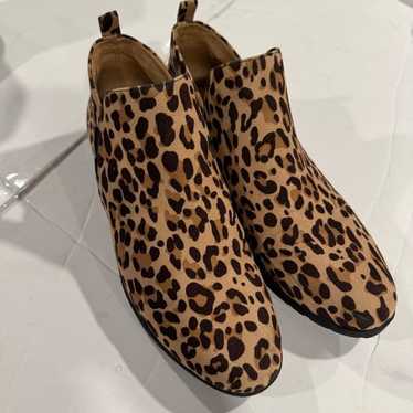 Dr Scholls Animal Print Ankle Boot Size 9.5