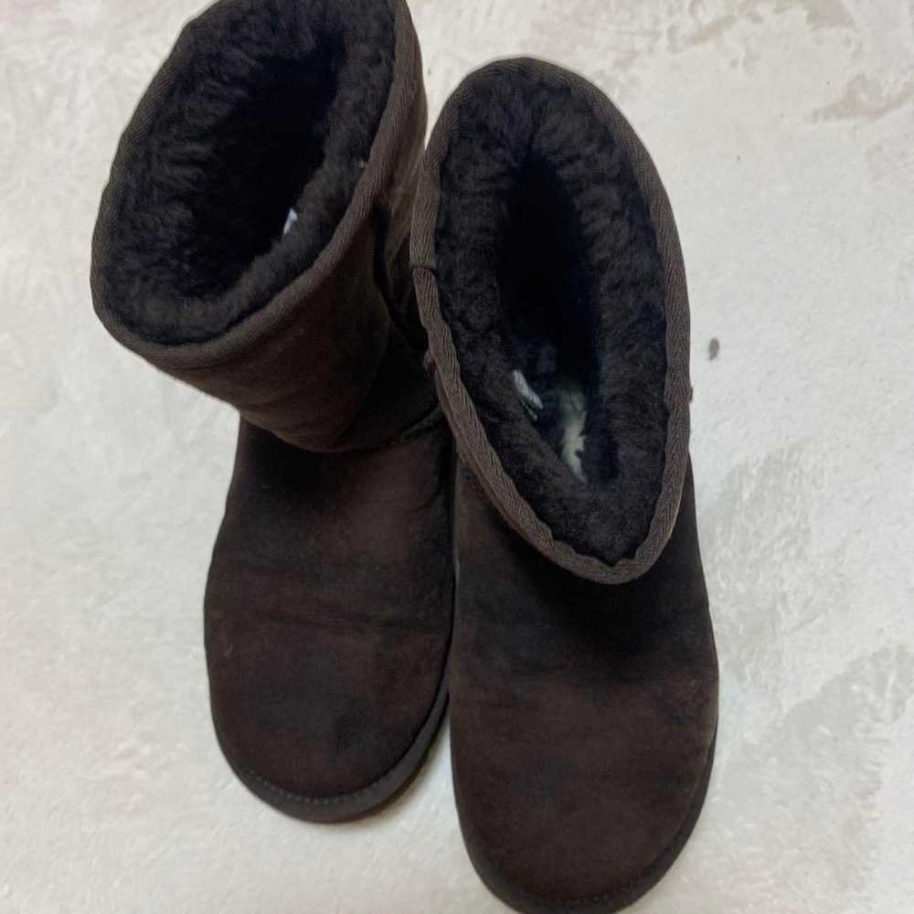 UGG Sheepskin Boots Dark Brown 5825 US5 - image 2