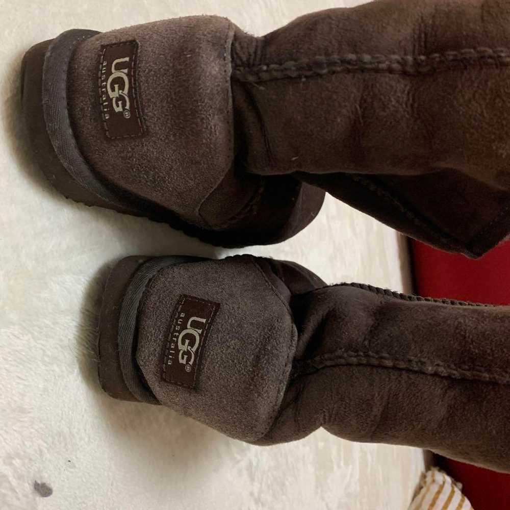 UGG Sheepskin Boots Dark Brown 5825 US5 - image 4