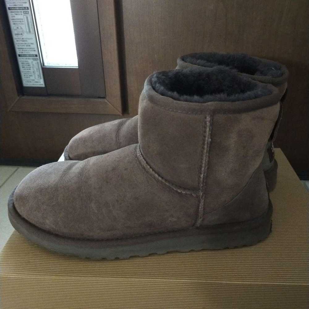 UGG sheepskin boots, dark brown, 25 cm - image 2