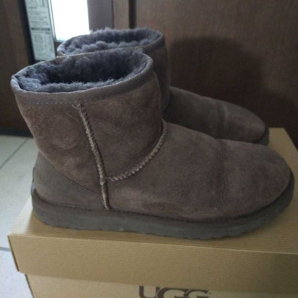 UGG sheepskin boots, dark brown, 25 cm - image 4