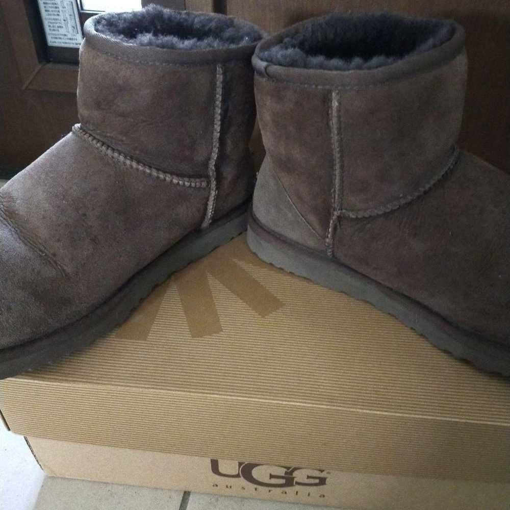 UGG sheepskin boots, dark brown, 25 cm - image 6