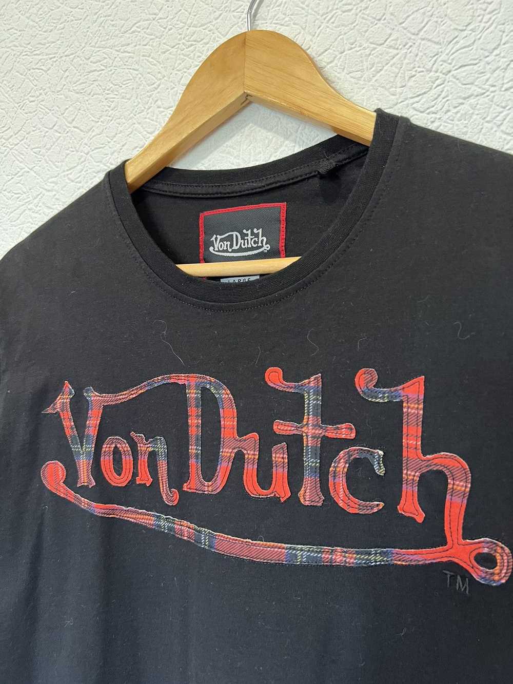 Vintage × Von Dutch Vintage Von Dutch Plaid Black… - image 2