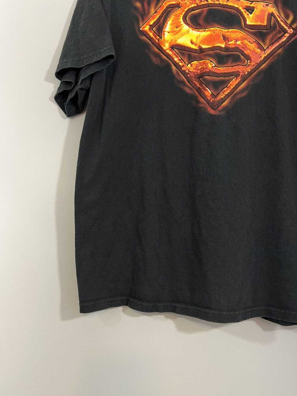 Comics × Vintage Faded Superman Flame Logo Y2K Co… - image 7