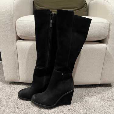 Vince Camuto Wedge Boots Black 8.5 NEW