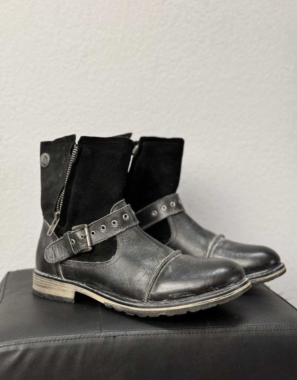 Guidi × Leather × Western Rise Rock Rebel Leather… - image 1