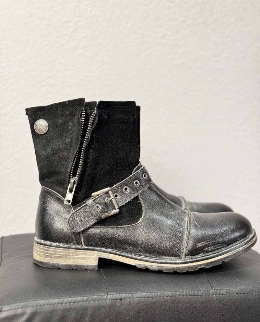 Guidi × Leather × Western Rise Rock Rebel Leather… - image 2