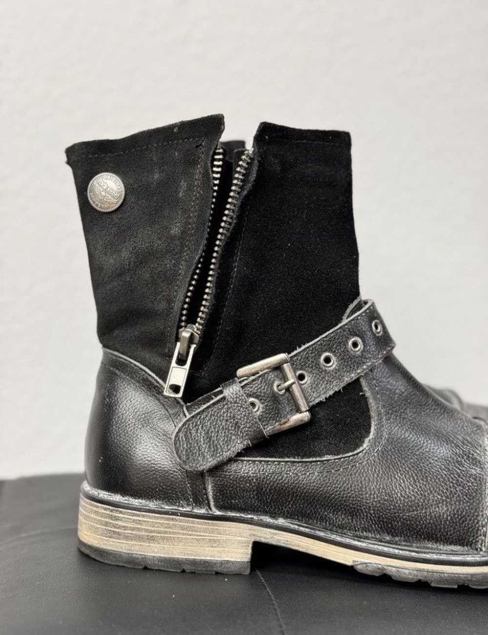 Guidi × Leather × Western Rise Rock Rebel Leather… - image 3