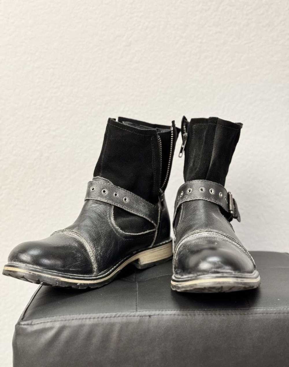 Guidi × Leather × Western Rise Rock Rebel Leather… - image 5