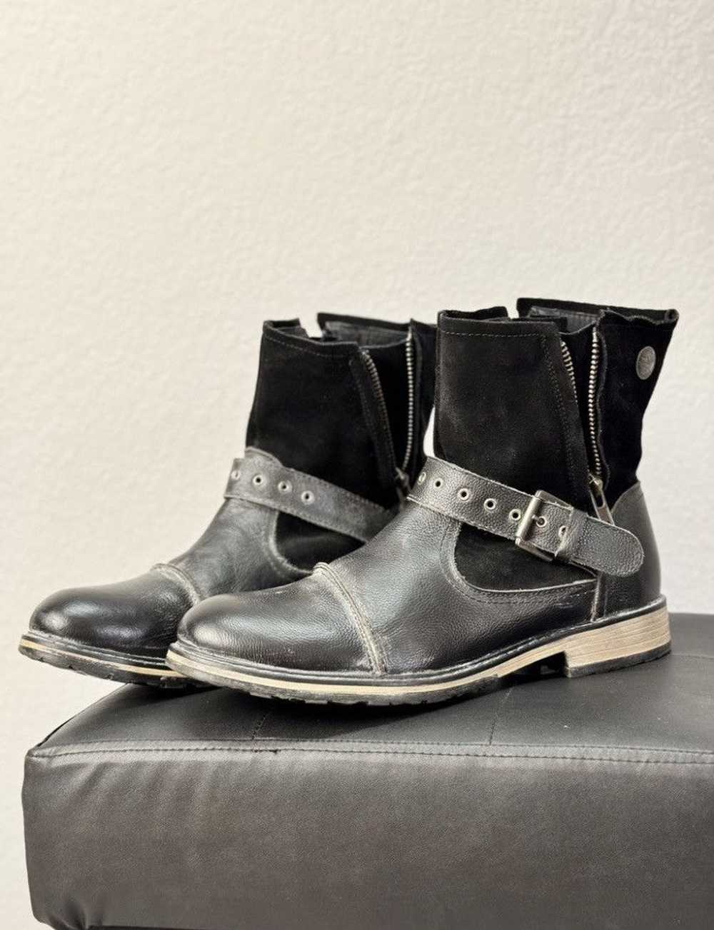 Guidi × Leather × Western Rise Rock Rebel Leather… - image 6