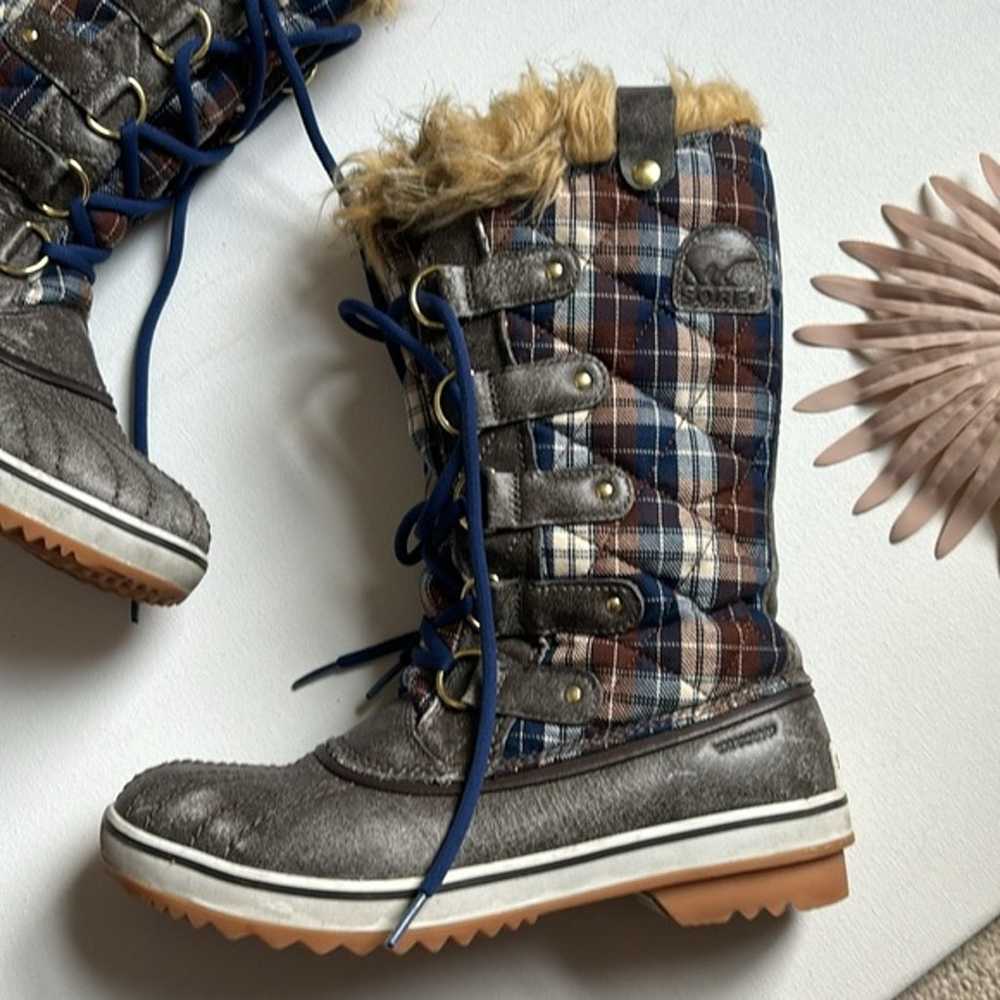 Sorel Women’s Plaid Waterproof Winter Boots - Siz… - image 11