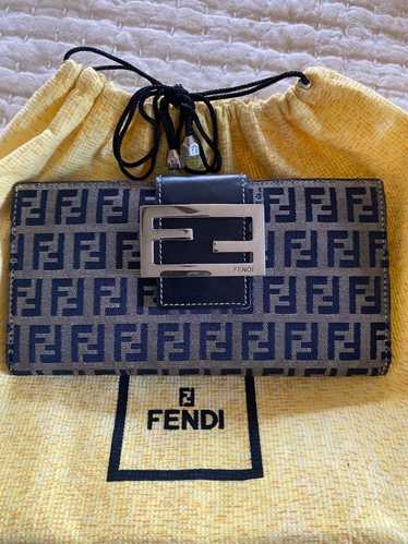 Fendi FENDI Zucchino Long Wallet VTG