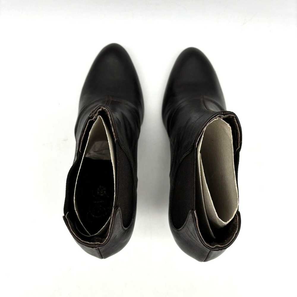 NEW Chocolate Negro Brown Genuine Leather Block H… - image 9