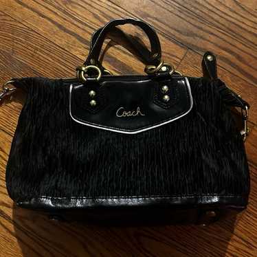 Coach Vintage Ashley Gathered Patent Leather Satch