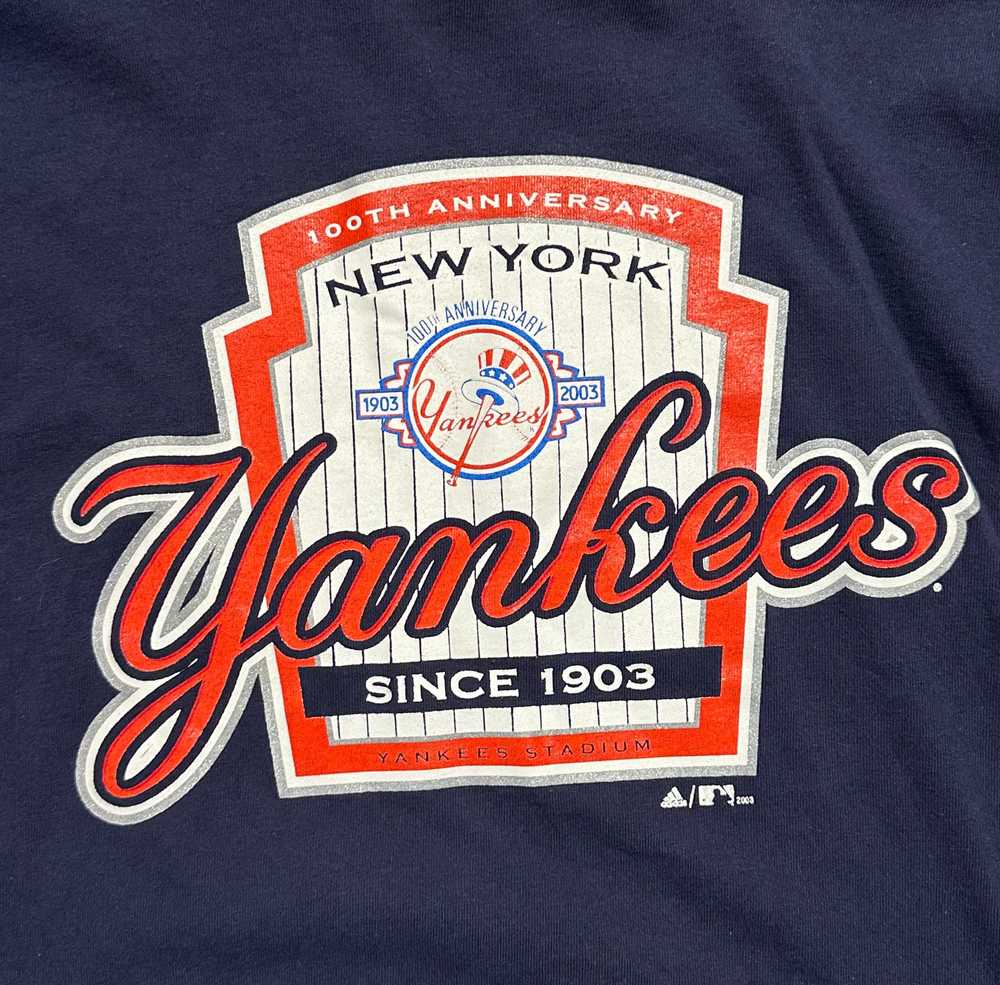 2003 Yankees 100th Anniversary Long Sleeve 2X - image 1