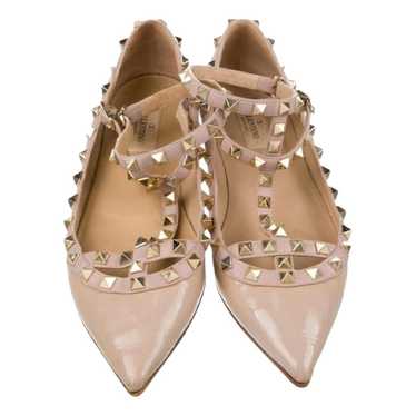 Valentino Garavani Rockstud patent leather flats