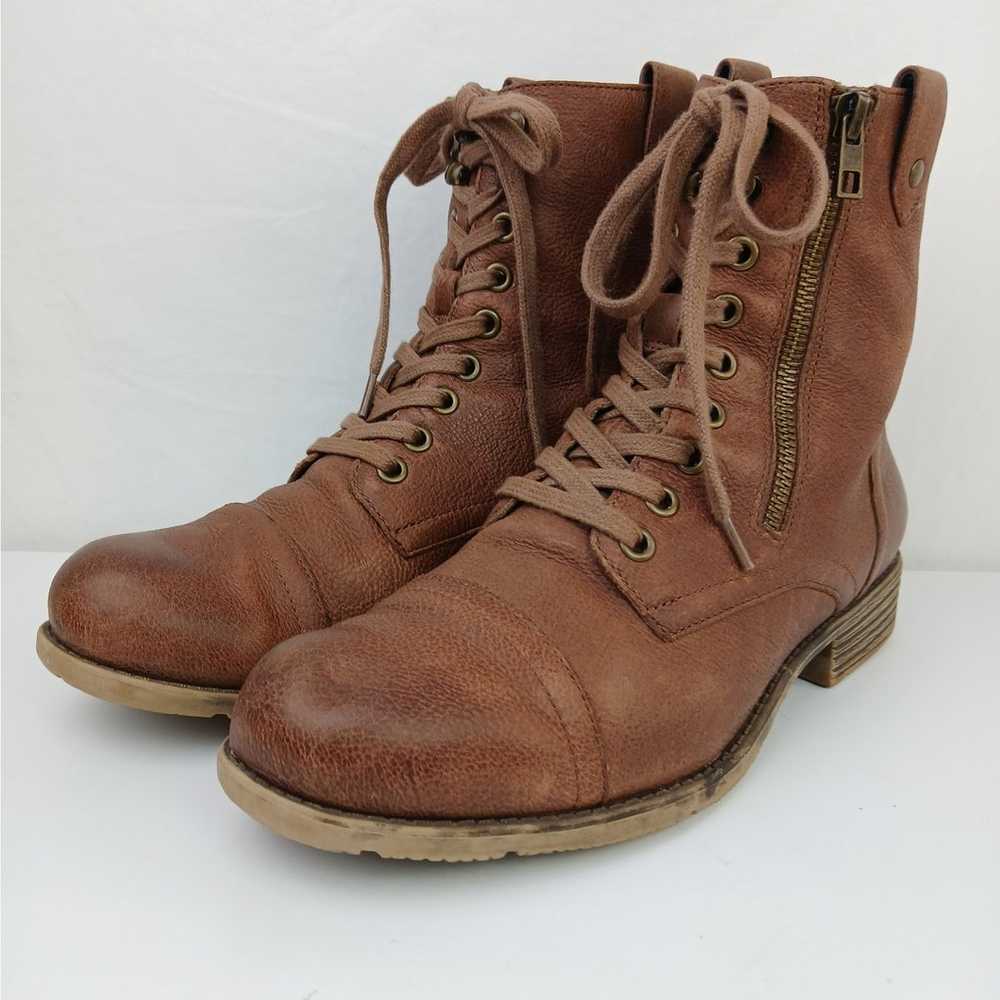 Tara M SZ 8.5 Harlow Brown Soft Leather Lace Up B… - image 4