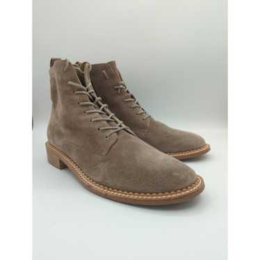 Vince | Cabria Taupe Suede Combat Boots | Women's 