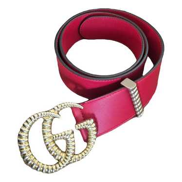 Gucci GG Buckle leather belt