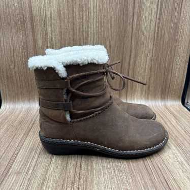 UGG Australia Women's Caspia Brown Leather Shearl… - image 1