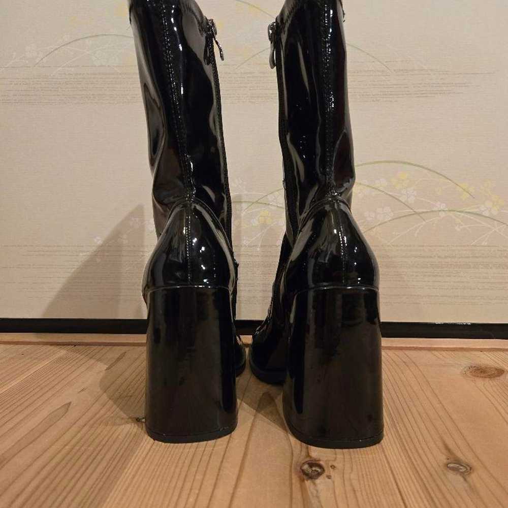 Koi Footwear Black Long Boots High Heels - image 5