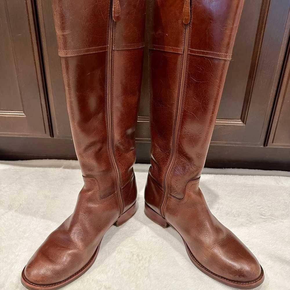 Tory Burch tall brown Vegan Leather riding boots … - image 4