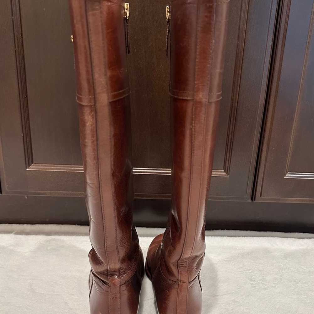 Tory Burch tall brown Vegan Leather riding boots … - image 7