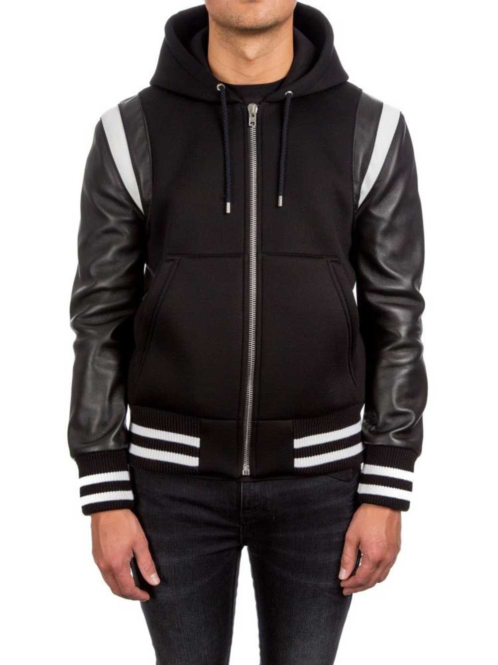 Givenchy Givenchy Teddy Varsity Bomber Jacket lea… - image 5