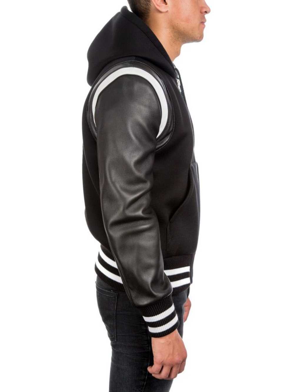 Givenchy Givenchy Teddy Varsity Bomber Jacket lea… - image 6