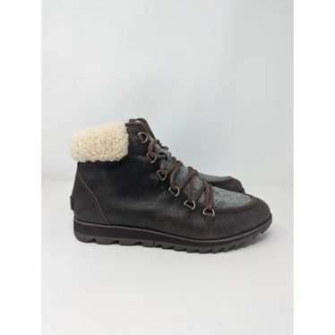 SOREL HARLOW LEATHER WATERPROOF BOOTS