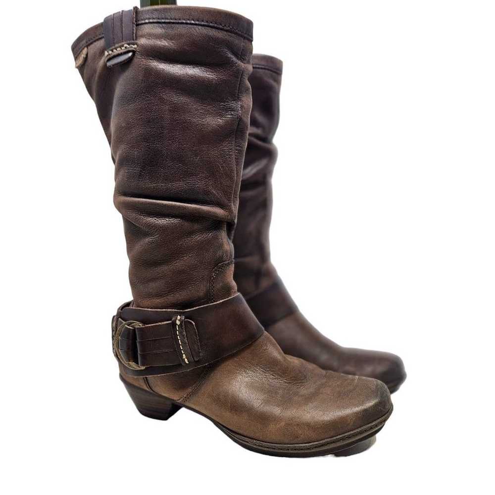 Pikolinos Brujas 36 Brown Leather Slouchy Boot St… - image 1