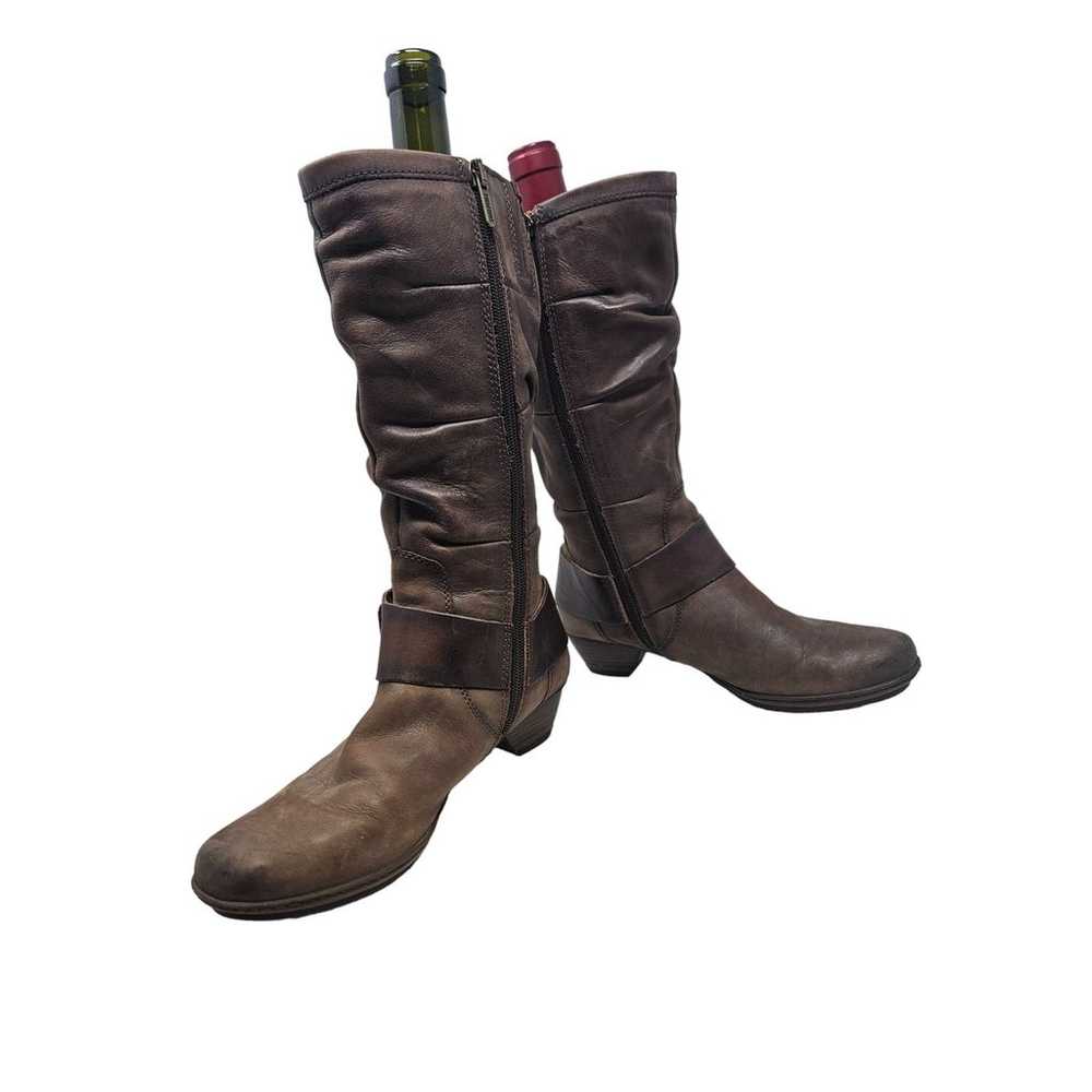 Pikolinos Brujas 36 Brown Leather Slouchy Boot St… - image 2