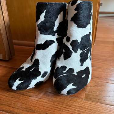 Cow print booties - image 1