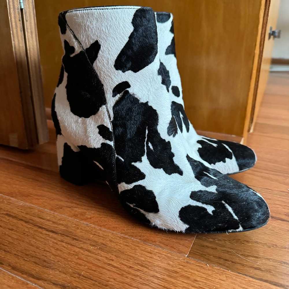 Cow print booties - image 2