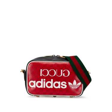 Red Gucci Adidas Small GG Crystal Crossbody