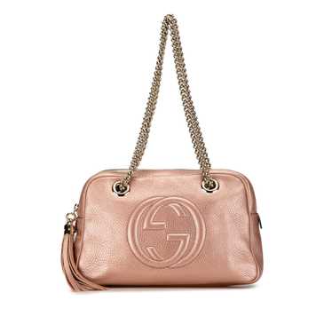 Pink Gucci Soho Chain Zip Shoulder Bag