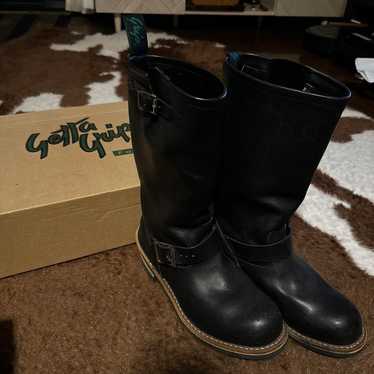 Getta Grip Engineer Boots Black