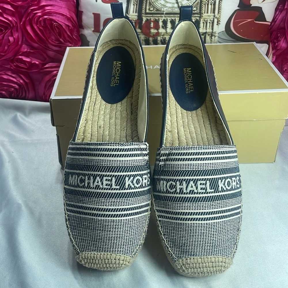 Michael Kors Lenny Espadrille Canvas and leather … - image 2