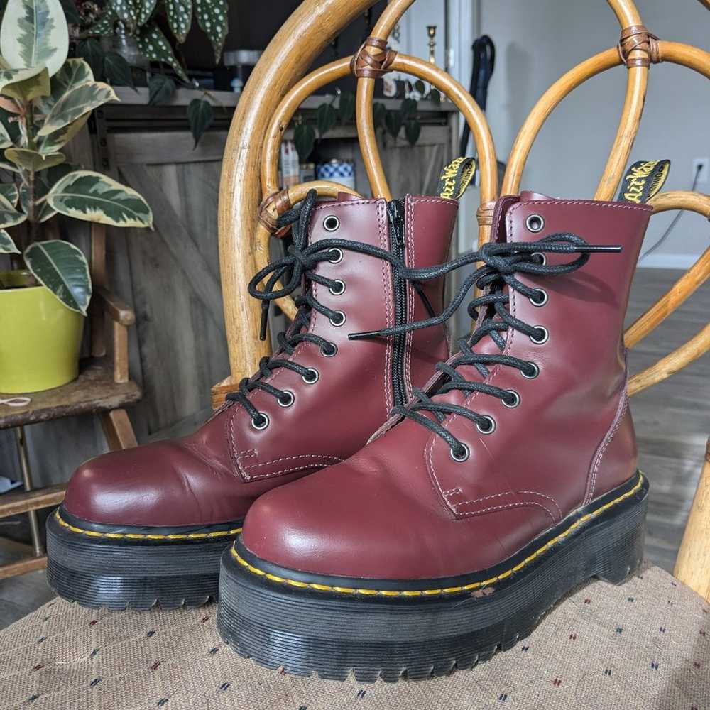 Dr. Martens Jadon Boots Smooth Leather Platforms - image 1