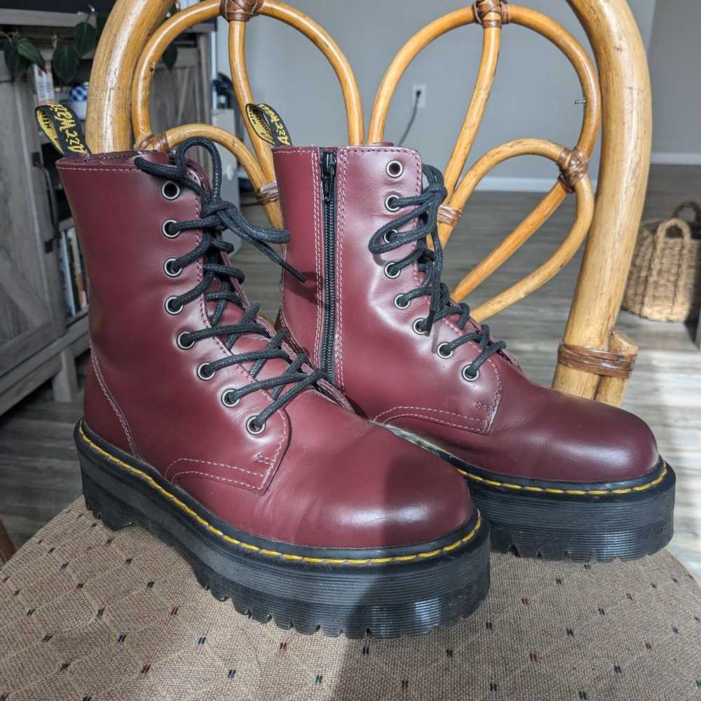 Dr. Martens Jadon Boots Smooth Leather Platforms - image 3