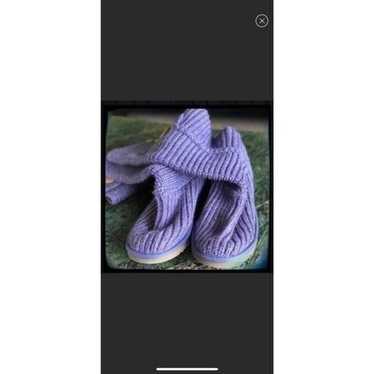 Ugg purple Crochet boots size 10 rare retired - image 1