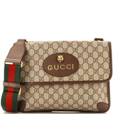 GUCCI Neo Vintage Flap Messenger GG Coated Canvas 