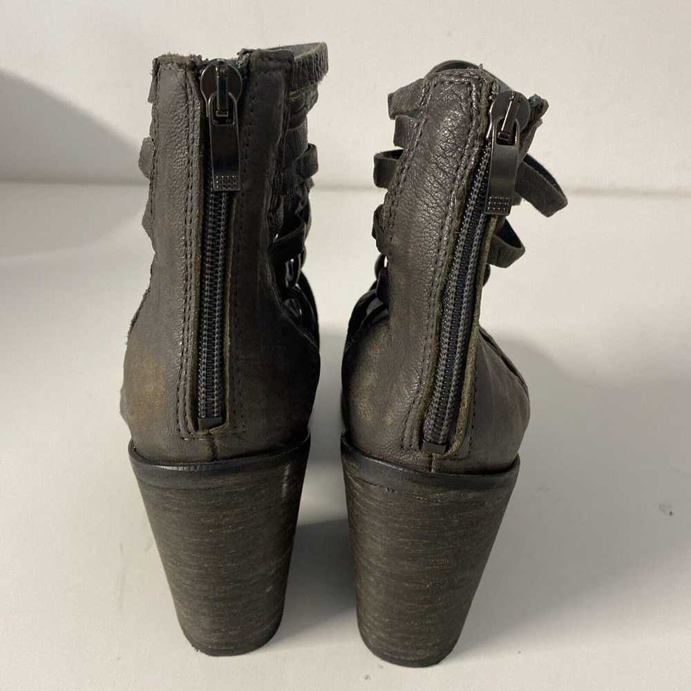 FREE PEOPLE Carrera Ankle Boot Gray Distressed Le… - image 6